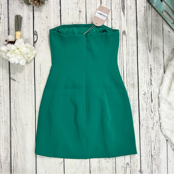 meshki maci crepe mini dress green NWT - Picture 4 of 5